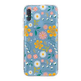 Printify Samsung Galaxy A11 Kamera Korumalı Kapak Çiçek Tasarımlı Şeffaf Kılıf