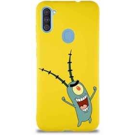 Printify Samsung Galaxy A11 Soft Premier Kapak Plankton Tasarımlı Silikon Cep Telefonu Kılıfı