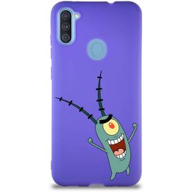 Printify Samsung Galaxy A11 Soft Premier Kapak Plankton Tasarımlı Silikon Cep Telefonu Kılıfı