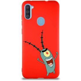 Printify Samsung Galaxy A11 Soft Premier Kapak Plankton Tasarımlı Silikon Cep Telefonu Kılıfı