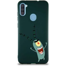 Printify Samsung Galaxy A11 Soft Premier Kapak Plankton Tasarımlı Silikon Cep Telefonu Kılıfı