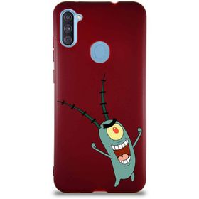 Printify Samsung Galaxy A11 Soft Premier Kapak Plankton Tasarımlı Silikon Cep Telefonu Kılıfı