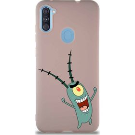 Printify Samsung Galaxy A11 Soft Premier Kapak Plankton Tasarımlı Silikon Cep Telefonu Kılıfı