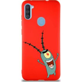 Printify Samsung Galaxy A11 Soft Premier Kapak Plankton Tasarımlı Silikon Cep Telefonu Kılıfı