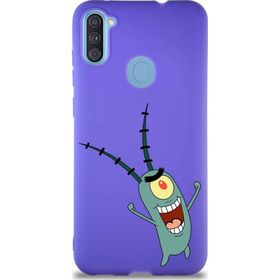 Printify Samsung Galaxy A11 Soft Premier Kapak Plankton Tasarımlı Silikon Cep Telefonu Kılıfı