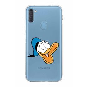 Printify Samsung Galaxy A11 Uyumlu Kamera Korumalı Kapak Donald Duck E Tasarımlı Şeffaf Kılıf
