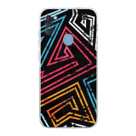Printify Samsung Galaxy A11 Uyumlu Kamera Korumalı Kapak Grafiti B Tasarımlı Şeffaf Kılıf