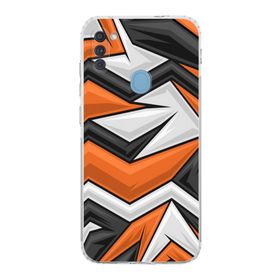 Printify Samsung Galaxy A11 Uyumlu Kamera Korumalı Kapak Grafiti D Tasarımlı Şeffaf Kılıf