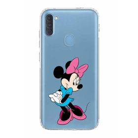 Printify Samsung Galaxy A11 Uyumlu Kamera Korumalı Kapak Minnie Mouse F Tasarımlı Şeffaf Kılıf