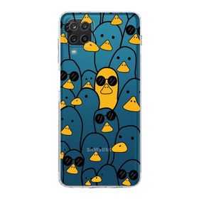 Printify Samsung Galaxy A12 Kamera Korumalı Kapak Duck Tasarımlı Şeffaf Kılıf
