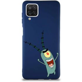 PrintiFy Samsung Galaxy A12 Soft Premier Kapak Plankton Tasarımlı Silikon Cep Telefonu Kılıfı