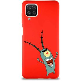 PrintiFy Samsung Galaxy A12 Soft Premier Kapak Plankton Tasarımlı Silikon Cep Telefonu Kılıfı