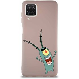 PrintiFy Samsung Galaxy A12 Soft Premier Kapak Plankton Tasarımlı Silikon Cep Telefonu Kılıfı