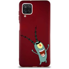 PrintiFy Samsung Galaxy A12 Soft Premier Kapak Plankton Tasarımlı Silikon Cep Telefonu Kılıfı