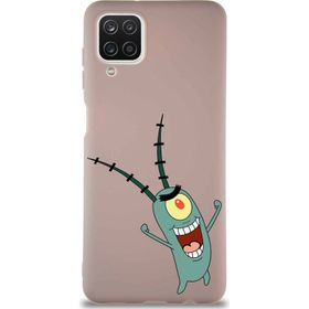 PrintiFy Samsung Galaxy A12 Soft Premier Kapak Plankton Tasarımlı Silikon Cep Telefonu Kılıfı