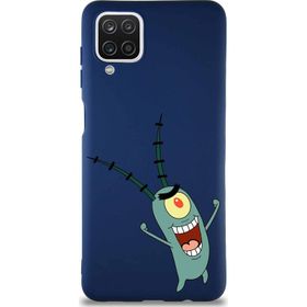 PrintiFy Samsung Galaxy A12 Soft Premier Kapak Plankton Tasarımlı Silikon Cep Telefonu Kılıfı