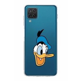 Printify Samsung Galaxy A12 Uyumlu Kamera Korumalı Kapak Donald Duck A Tasarımlı Şeffaf Kılıf