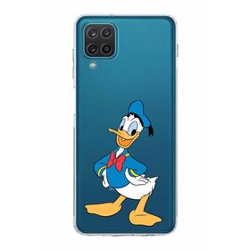 Printify Samsung Galaxy A12 Uyumlu Kamera Korumalı Kapak Donald Duck C Tasarımlı Şeffaf Kılıf