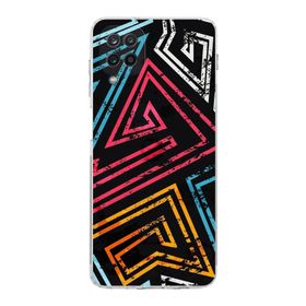 Printify Samsung Galaxy A12 Uyumlu Kamera Korumalı Kapak Grafiti B Tasarımlı Şeffaf Kılıf