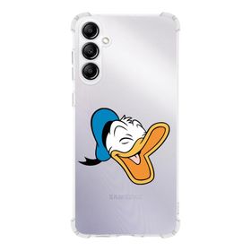 Printify Samsung Galaxy A14 Uyumlu Köşe Korumalı Antişok Kapak Donald Duck Tasarımlı Şeffaf Silikon Kılıf