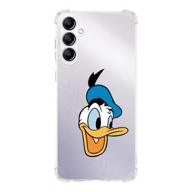 Printify Samsung Galaxy A14 Uyumlu Köşe Korumalı Antişok Kapak Donald Duck Tasarımlı Şeffaf Silikon Kılıf