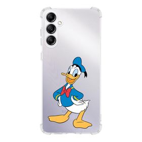 Printify Samsung Galaxy A14 Uyumlu Köşe Korumalı Antişok Kapak Donald Duck Tasarımlı Şeffaf Silikon Kılıf