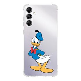 Printify Samsung Galaxy A14 Uyumlu Köşe Korumalı Antişok Kapak Donald Duck Tasarımlı Şeffaf Silikon Kılıf