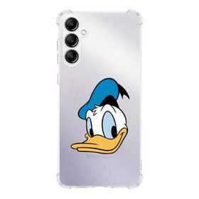 Printify Samsung Galaxy A14 Uyumlu Köşe Korumalı Antişok Kapak Donald Duck Tasarımlı Şeffaf Silikon Kılıf