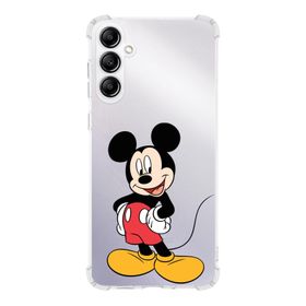 Printify Samsung Galaxy A14 Uyumlu Köşe Korumalı Antişok Kapak Mickey Mouse Tasarımlı Şeffaf Silikon Kılıf