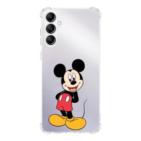 Printify Samsung Galaxy A14 Uyumlu Köşe Korumalı Antişok Kapak Mickey Mouse Tasarımlı Şeffaf Silikon Kılıf