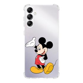 Printify Samsung Galaxy A14 Uyumlu Köşe Korumalı Antişok Kapak Mickey Mouse Tasarımlı Şeffaf Silikon Kılıf