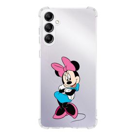Printify Samsung Galaxy A14 Uyumlu Köşe Korumalı Antişok Kapak Minnie Mouse Tasarımlı Şeffaf Silikon Kılıf