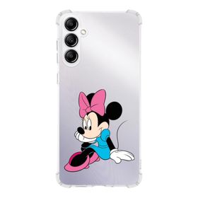 Printify Samsung Galaxy A14 Uyumlu Köşe Korumalı Antişok Kapak Minnie Mouse Tasarımlı Şeffaf Silikon Kılıf