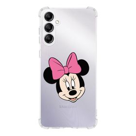Printify Samsung Galaxy A14 Uyumlu Köşe Korumalı Antişok Kapak Minnie Mouse Tasarımlı Şeffaf Silikon Kılıf