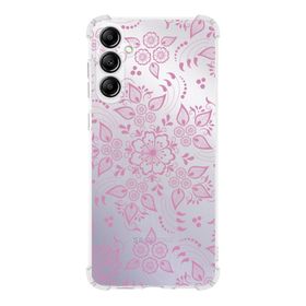 Printify Samsung Galaxy A14 Uyumlu Köşe Korumalı Antişok Kapak Nostalji Desen Tasarımlı Şeffaf Silikon Kılıf