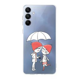 Printify Samsung Galaxy A16 Uyumlu Kamera Korumalı Aşk Tasarımlı Şeffaf Silikon Kılıf