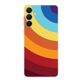 Printify Samsung Galaxy A16 Uyumlu Kamera Korumalı Renk Cümbüşü A Tasarımlı Şeffaf Silikon Kılıf