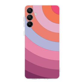 Printify Samsung Galaxy A16 Uyumlu Kamera Korumalı Renk Cümbüşü F Tasarımlı Şeffaf Silikon Kılıf