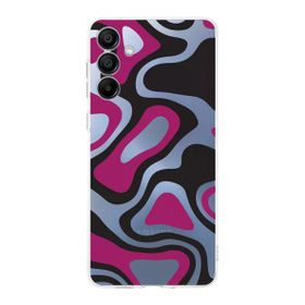 Printify Samsung Galaxy A16 Uyumlu Kamera Korumalı Renkli Desen Tasarımlı Şeffaf Silikon Kılıf