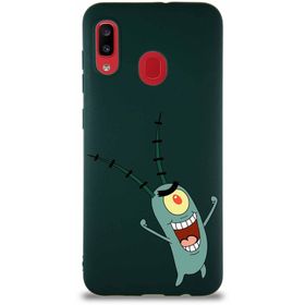 Printify Samsung Galaxy A20 Soft Premier Kapak Plankton Tasarımlı Silikon Cep Telefonu Kılıfı