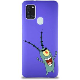 Printify Samsung Galaxy A21s Soft Premier Kapak Plankton Tasarımlı Silikon Cep Telefonu Kılıfı