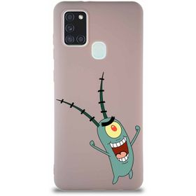Printify Samsung Galaxy A21s Soft Premier Kapak Plankton Tasarımlı Silikon Cep Telefonu Kılıfı