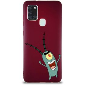Printify Samsung Galaxy A21s Soft Premier Kapak Plankton Tasarımlı Silikon Cep Telefonu Kılıfı