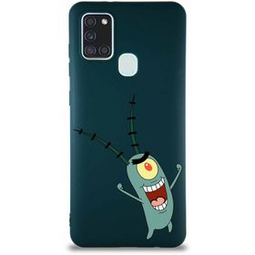 Printify Samsung Galaxy A21s Soft Premier Kapak Plankton Tasarımlı Silikon Cep Telefonu Kılıfı