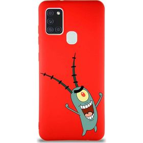 Printify Samsung Galaxy A21s Soft Premier Kapak Plankton Tasarımlı Silikon Cep Telefonu Kılıfı