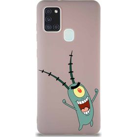 Printify Samsung Galaxy A21s Soft Premier Kapak Plankton Tasarımlı Silikon Cep Telefonu Kılıfı