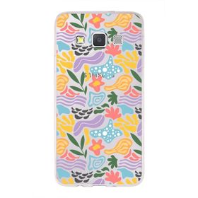 Printify Samsung Galaxy A24 İle Uyumlu 1mm Kapak Memphis Desen Tasarımlı Şeffaf Silikon Cep Telefonu Kılıfı