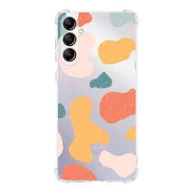 Printify Samsung Galaxy A24 Uyumlu Köşe Korumalı Antişok Kapak Grunge Tasarımlı Şeffaf Silikon Kılıf