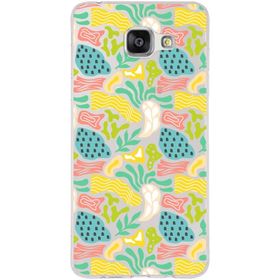 Printify Samsung Galaxy A5 2016 İle Uyumlu 1mm Kapak Memphis Desen Tasarımlı Şeffaf Silikon Cep Telefonu Kılıfı-