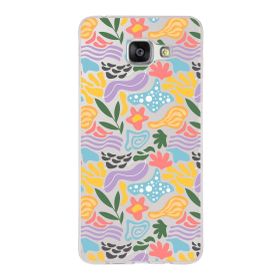 Printify Samsung Galaxy A5 2016 İle Uyumlu 1mm Kapak Memphis Desen Tasarımlı Şeffaf Silikon Cep Telefonu Kılıfı-